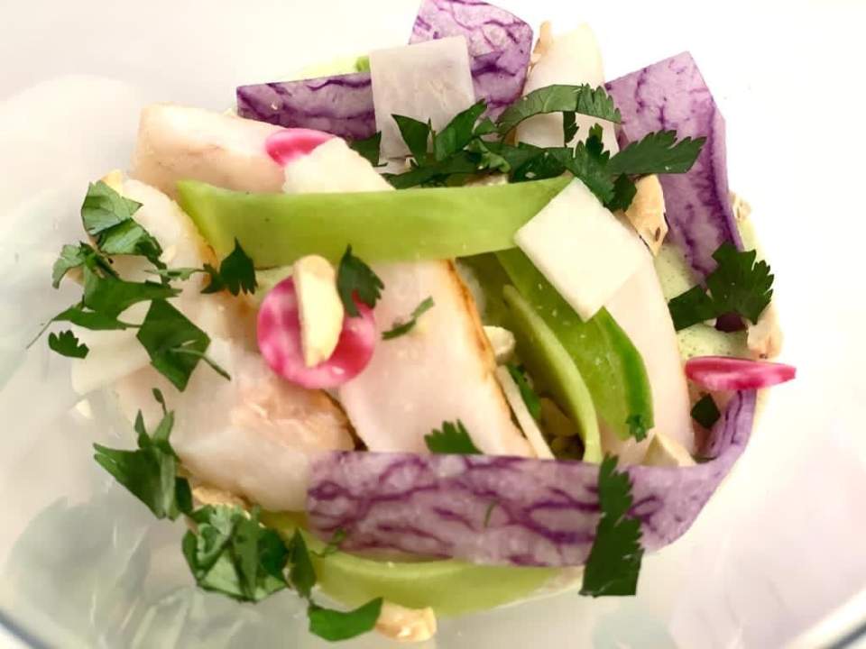 tataki de saint pierre radis couleurs potager